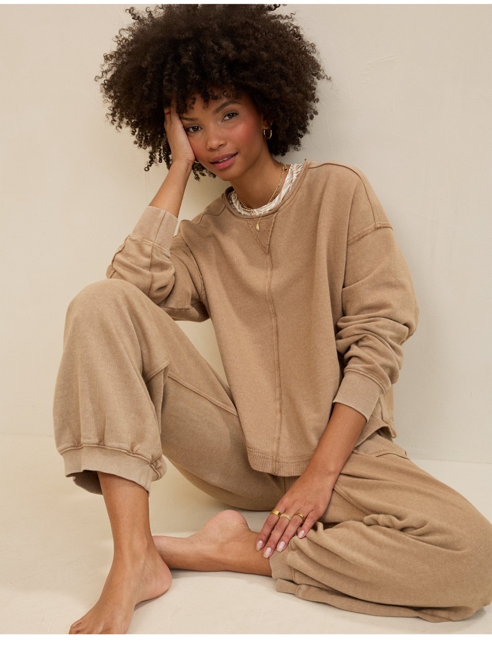 Aerie Vacay Crew Sweatshirt - Picture 1 of 8